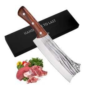 Kegani Meat Cleaver Knife - Heavy Duty Bone Chopper - 1.4 Lbs Butcher Knife Bone Knife - High Carbon Steel Butcher Knife For Meat Cutting, Bone C (Option: Meat Cleaver Knife)