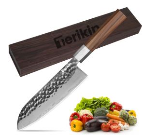 Japanese Chef Knife - 8 Inch Professional Chef's Knife Ultra Sharp Kitchen Knife Japanese 9-Layers VG-10 Clad, Chef Knife For Meat Vegetable Frui (Option: Santoku Knife)